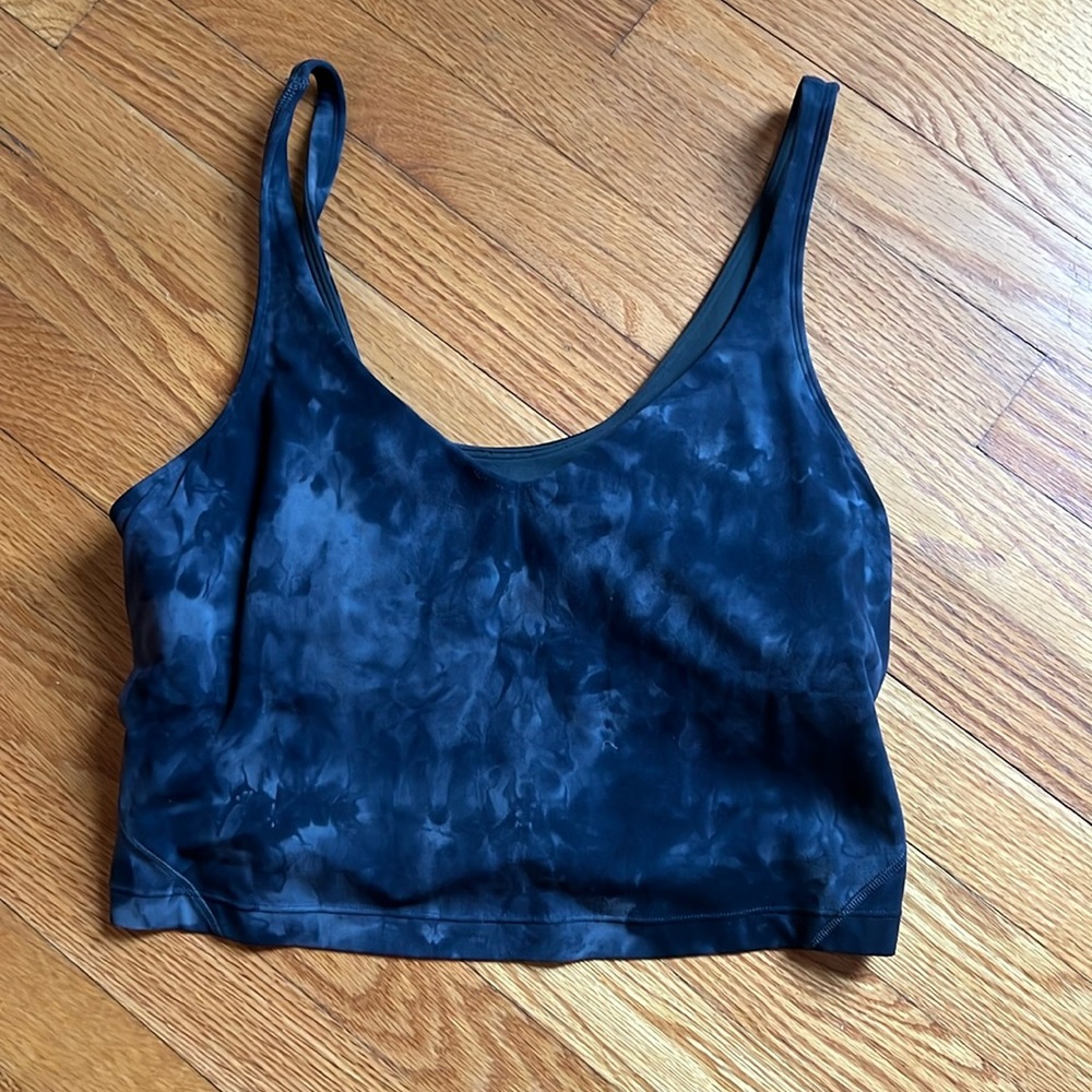 lululemon athletica Tie-Dye Black Tank Top